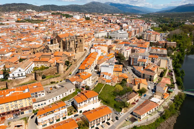 Plasencia desde el aire